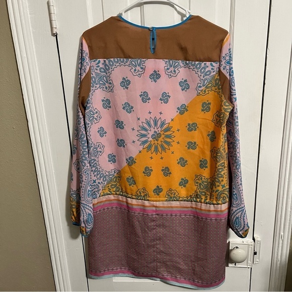 Clover Canyon Mixed Print Boho Tunic Small Q2 - Picture 5 of 9